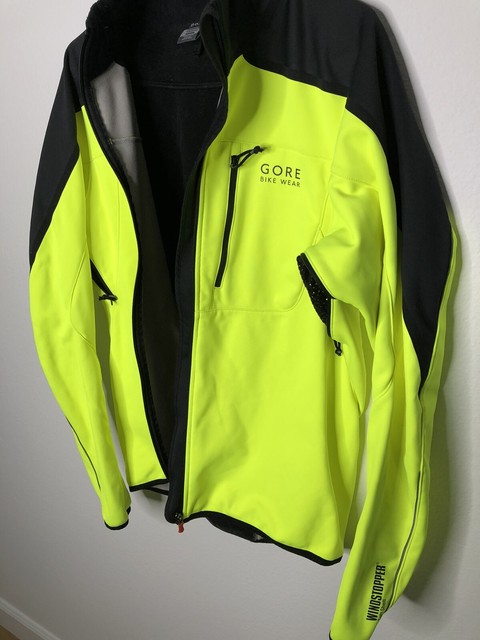 yellow cycling jacket mens