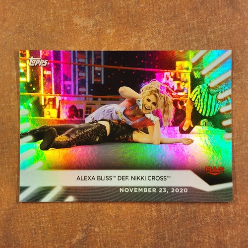 2-12-11 PWE 21 wwe women's division rainbow foil parallel #99 alexa bliss nikki - Picture 1 of 2