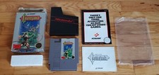 Castlevania NES Hang Tab Box Complete CIB Five 5 Screw 1st Print Overlap Label !