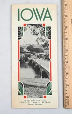 Vintage Conoco Travel Bureau Iowa Travel Guide Photos and Map Guide