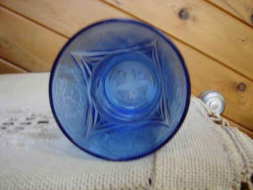COBALT BLUE ROYAL LACE 3 1/2" JUICE TUMBLER DEPRESSION GLASS 1934-1941 - Picture 3 of 4
