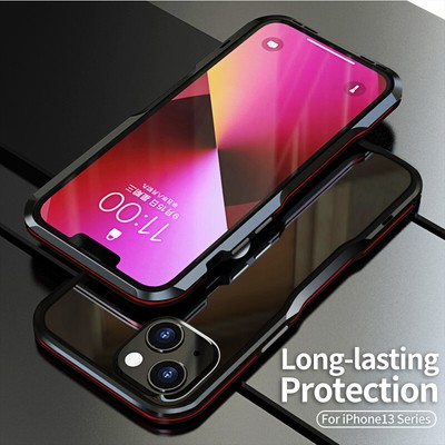 Luxus Aluminium Metall Bumper Hülle Schutz Case Cover Für iPhone 13 Pro Max Mini