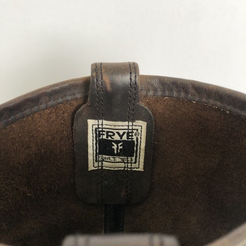 FRYE Harness Motorcycle Riding Boots Square Toe Men’s 11 M Brown Leather 87400 - Imagen 6 de 14