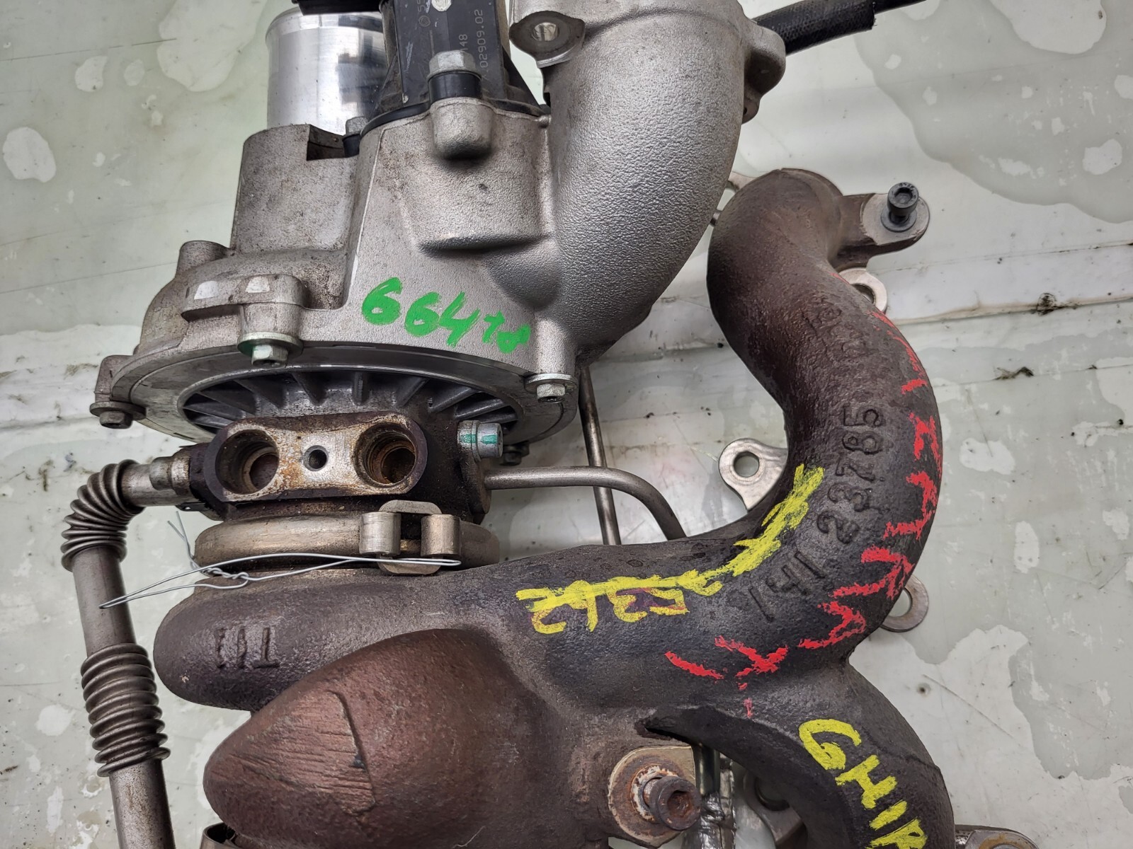 ⭕ 2013-2020 Maserati Ghibli Driver Side Engine Turbocharge Exhaust Manifold Left