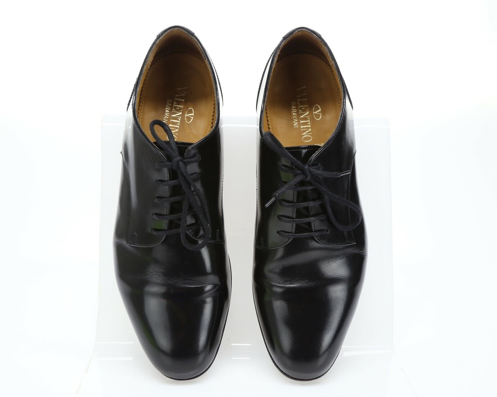 Valentino Garavani Men's black leather oxfords shoes sz. 40 