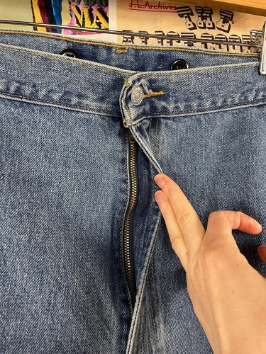 Pantalones de mezclilla azules Levis 550 50x29 3XL de colección para hombre años 90 Y2Ks calce relajado hechos en México - Imagen 4 de 18