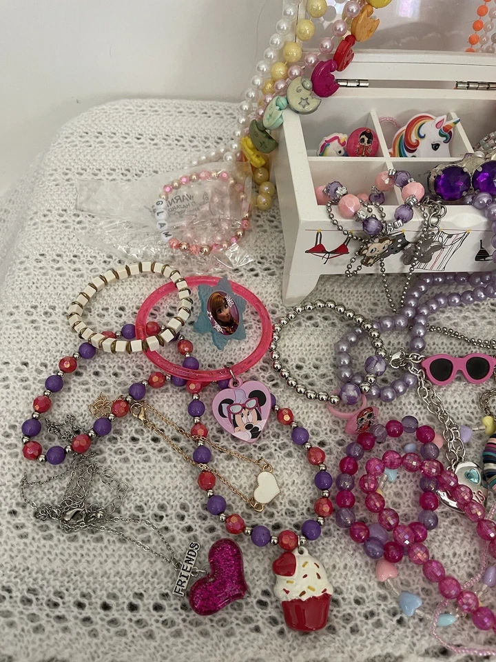 Hello Kitty Jewelry Box Lot  Little Girls Jewelry Mix - Image 2 of 4