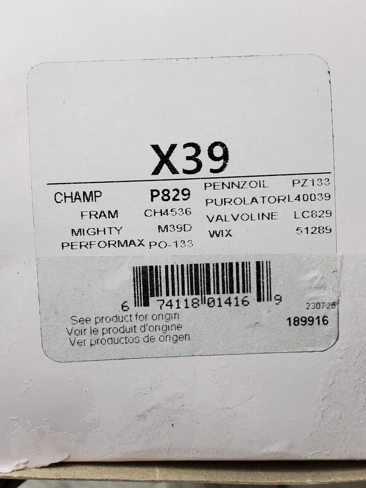 Filtro de óleo de motor cartucho ECOGARD X39 Premium para Mercedes-Benz DIESEL selecionado - Imagem 4 de 4