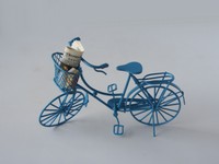 Miniature Shopping Bike & Shopping For Fairies / Dolls - Good Quality - 1:12 Miniature Shopping Bike & Shopping For Fairies / Dolls - Good Quality - 1:12