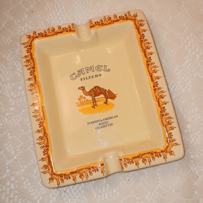 Vintage Camel Filters Ashtray Turkish & American Blend Cigarettes 1996 5½''x 6½''
