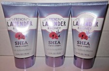 Bath Body Works shea Hand Cream 2.5 oz French Lavender Honey x 3