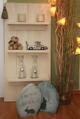 Wandbrett Wandregal Ornament Shabby Landhaus Wandkonsole Deko Dekobrett