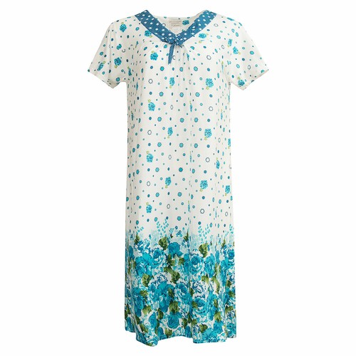 JEFFRICO Nightgowns For Women Short Sleeve Soft Sleepwear Comfy Nightshirts 811X - Imagen 32 de 35