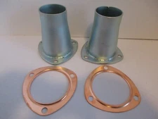 EXHAUST HEADER COLLECTOR/REUSABLE COPPER GASKET SET 3"  SBC BBC FORD#9374/7502X