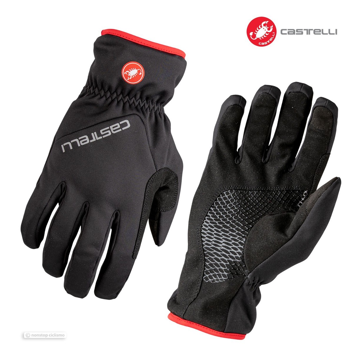 NEW Castelli ENTRATA THERMAL Winter Cycling Gloves BLACK