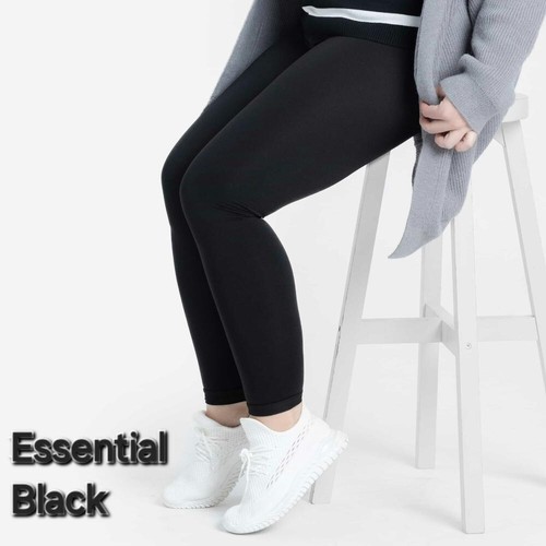 TC2 LuLaRoe ~ EINFARBIG SCHWARZ ~ Essential Leggings Kollektion GRÖSSEN 18+