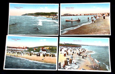 63071 Ak 4 Postcards Baltic Sea Resort Misdroy at the Beach With Jetty Herrenbad