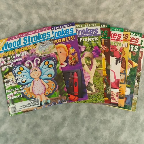 Lot of 8 Wood Strokes Woodcrafts Magazine 2002 - 2004 Painting & DIY Crafts - Picture 10 of 24