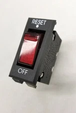 2 pieces-Lighted Rocker Switch/Breaker SS-001 Reset(On)-Off, 13A 250V (96.8-130)