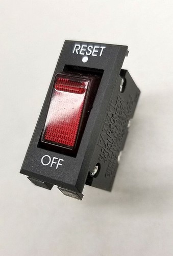 2 pieces-Lighted Rocker Switch/Breaker SS-001 Reset(On)-Off, 13A 250V (96.8-130) - Picture 1 of 4