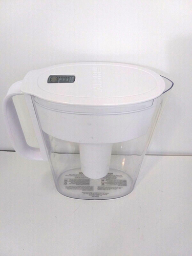 Brita Space Saver Water Filtration Pitcher White OB11/OB03 Soaked Washed Cleaned - Picture 3 of 4