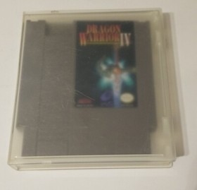 Dragon Warrior IV NES (Nintendo) CART + CASE and NEAR MINT CONDITION WOW!!