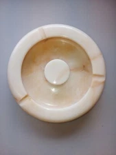 Vintage Heavy Marble Ashtray Fr Shipping 