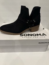 Ladies Boots Size 10/NEW Black Sonoma Memory Foam/comfortable for any occasion