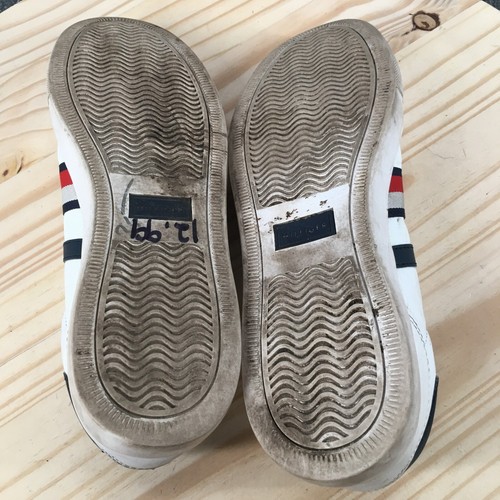 Tommy Hilfiger Shoes Mens 10 Thyme Sneakers Faux Leather Lace Up Casual Low Top - Picture 12 of 17