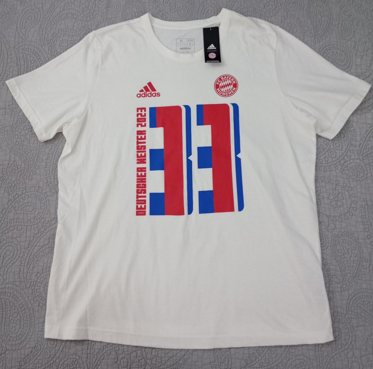 adidas Bayern Munich シャツホワイト adidas Bayern Munich 24/25 UBP T-Shirt - White - Mens Replica |