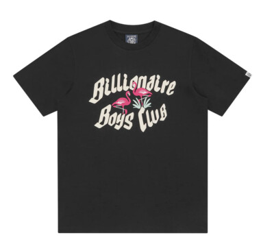 Billionaire Boys Club Herren T-Shirt Flamingo Tee in Schwarz