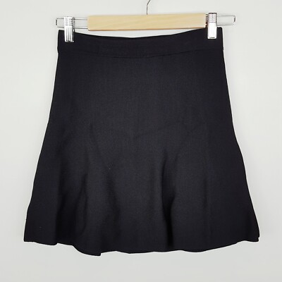 KOOKAI Womens Size or US Black Crepe Knit Flared Skirt
