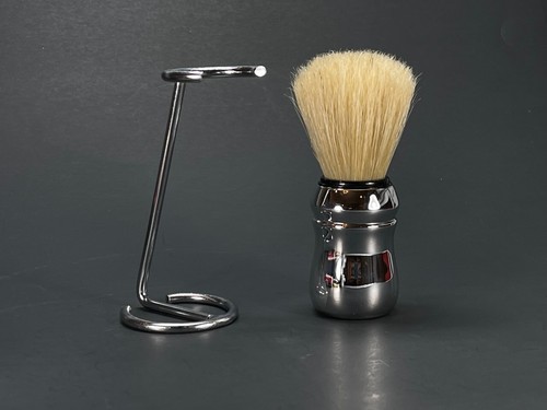 PRORASO Shaving mug Bowl Brush Natural Boar Bristles Custom metal Stand Options - Picture 4 of 35