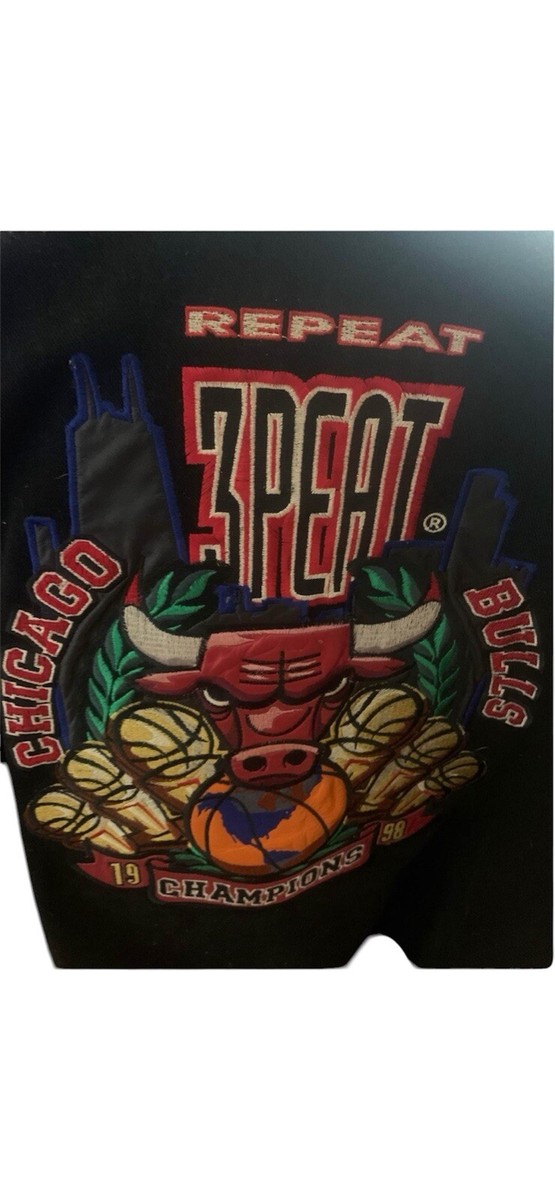 Chicago Bulls Jeff Hamilton Repeat 3Peat 1998 NBA Champs Varsity