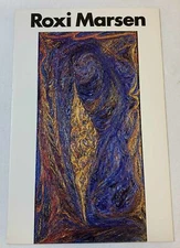 1987 art gallery exhibition card~ ROXI MARSEN ~ 6x9