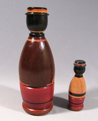 Nesting Dolls Hutsul Ukraine Toy Matryoshka Wood Old Vintage Russian Soviet - Picture 4 of 6