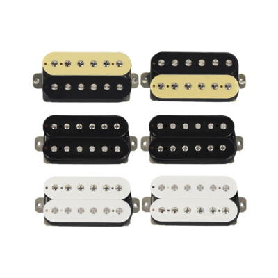 FLEOR Alnico 5 Humbucker Doppelspule E-Gitarre Tonabnehmer Hals+Brücke Set