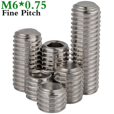 Set Viti A Cilindro M6 X 0,75 Mm Punto Fine - Brugola, Alta Resistenza 12.9 - NBKIT
