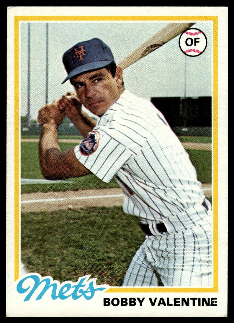 1978 Topps #712 Bobby Valentine New York Mets Baseball Card