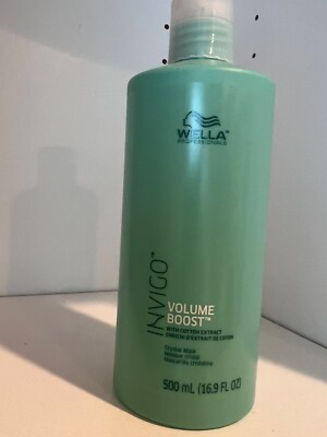 Wella Invigo Volume Boost Hair Crystal Mask With Cotton Extract 16.9 oz