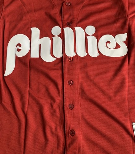 NWT Men’s John Kruk Throwback Phillies Red Jersey 2XL - Picture 3 of 5