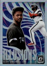2020 Donruss Optic Eloy Jimenez #OI-8 Optic Illusions Holo Chicago White Sox 5N
