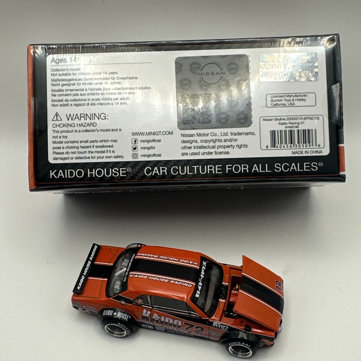 Kaido House x Mini GT 1:64 Nissan Skyline 2000GT-R (KPGC10) Racing