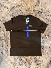 Puma Men's Crewneck Logo Short Sleeves T-shirt Large Black New Nwt