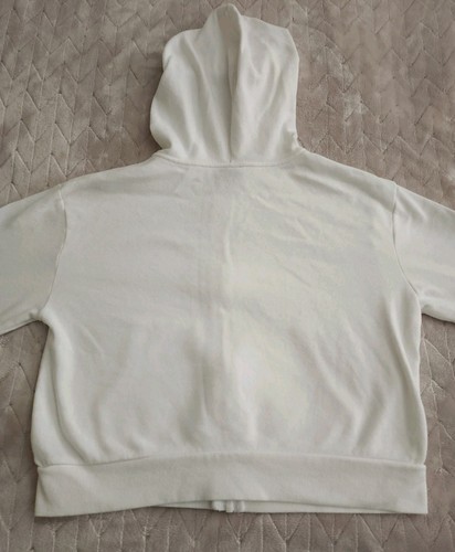 Art Class Girls Full-Zip Hoodie Sweatshirt White Size XL 14 - Picture 4 of 8