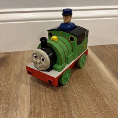 Thomas The Tank Engine, Percy #6 Green Engine Push N Go Toy Train Tested & Works