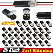 120Pcs Double-Wire Plug-in Connector, Cable Clamp with Locking Buckle USA