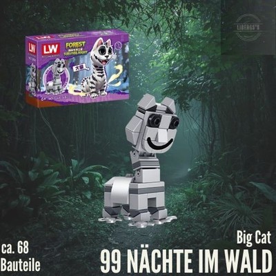 Klemmbausteine, 99 Nächte im Wald, Big Cat, ca. 68 Teile OVP