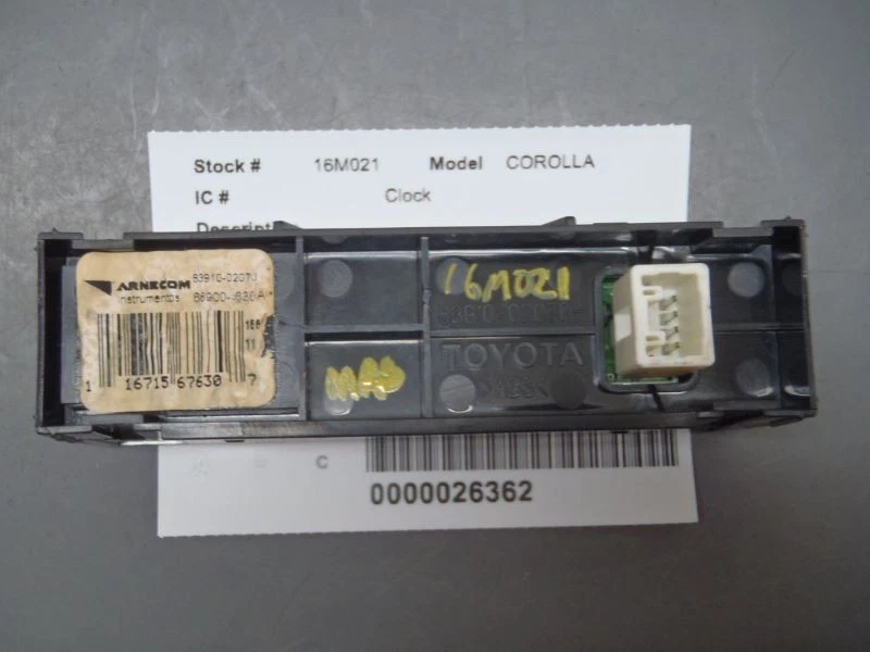 Reloj digital tablero 83910-02070 compatible con Toyota Corolla 63350 2003-2008 Foto 2 de 4