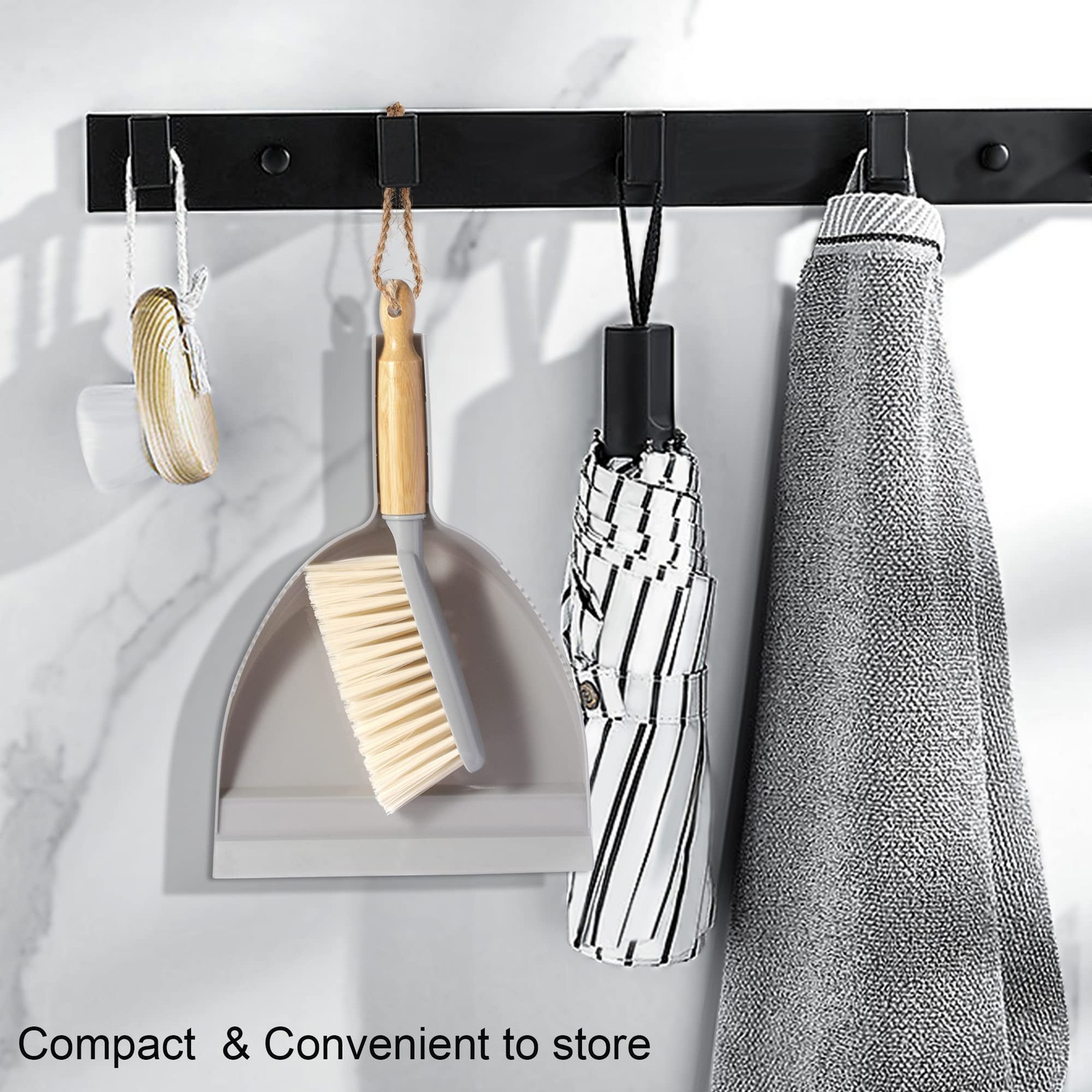 Small Dustpan and Brush Set - Mini Broom with Dustpan Set, Handheld Broom and...